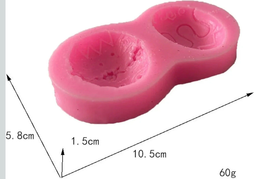 Easter Egg Chocolate Candy Mold Silicone, 2 Egg Designs