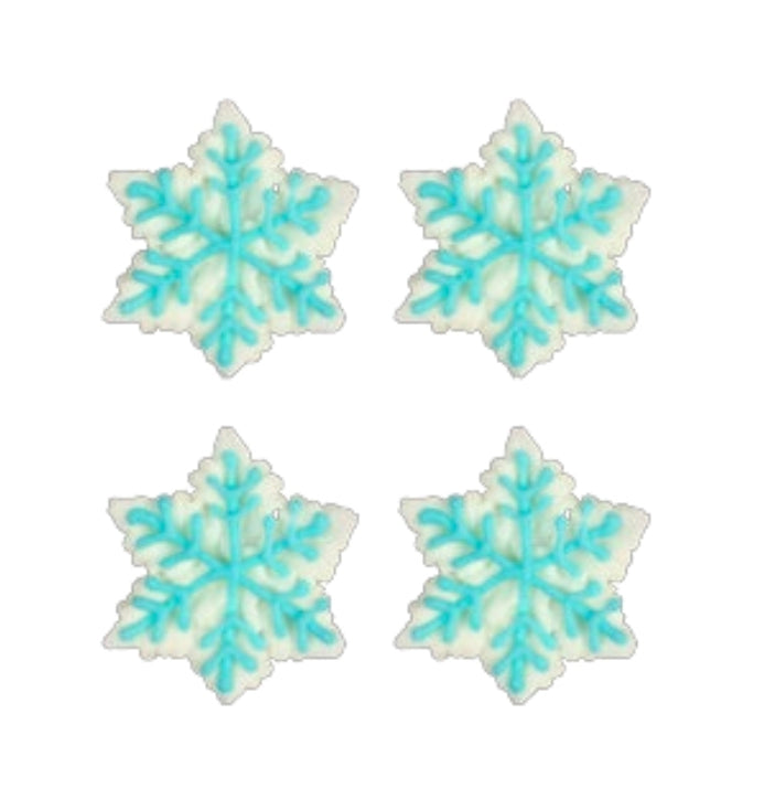 Edible Decorations Sweet Decor Snowflake 1in 6-Count
