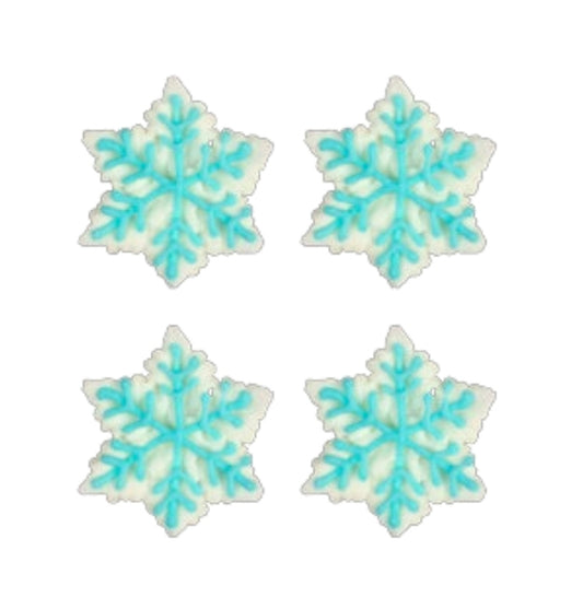 Edible Decorations Sweet Decor Snowflake 1in 6-Count