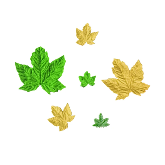 Assorted Maple Leaves Fondant & Gum Paste Silicone Mold