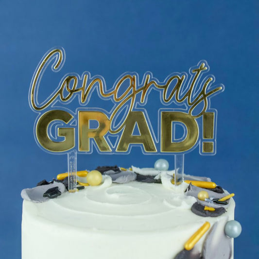 Congrats Grad Graduation Cake Topper