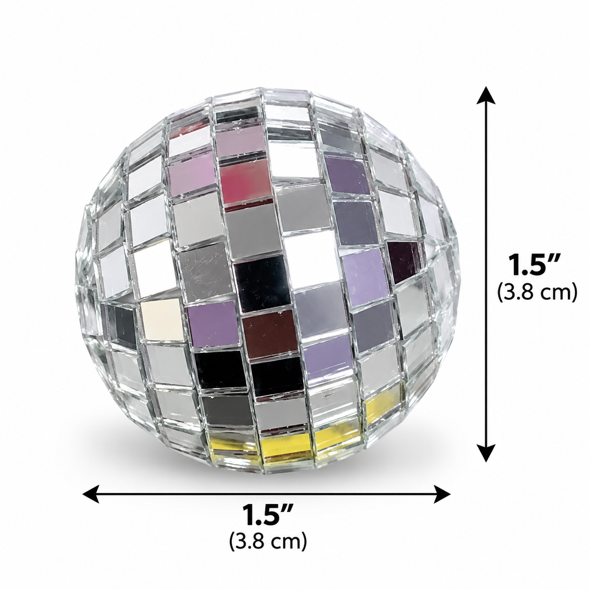 Silver Disco Ball Cake Toppers Set of 6 |