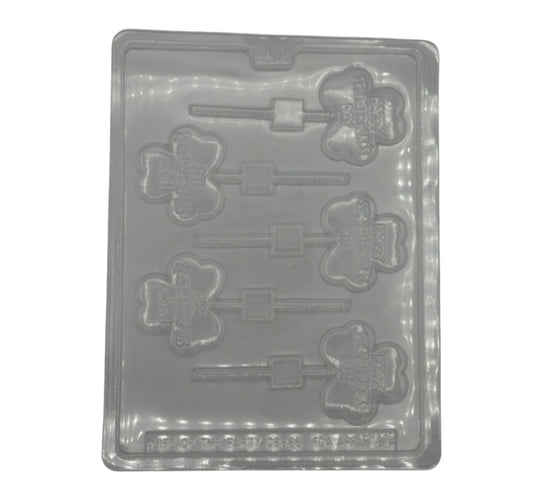 Shamrock Lollipop Mold – 4 Cavity St. Patrick’s Day Candy Mold