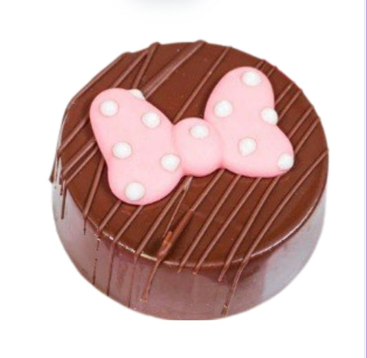 Edible Decorations Pink Bow Minnie 1 1/2in 5-Count