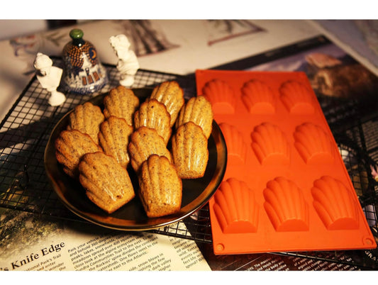 Madeleine Shell Silicone Mold 9 Cavity