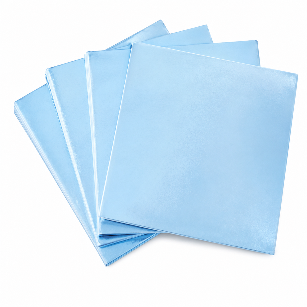 Foils 4in x 4in Lt Blue 125pk