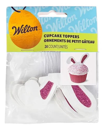 Easter Cupcake Toppers Bunny Ears 24 Count