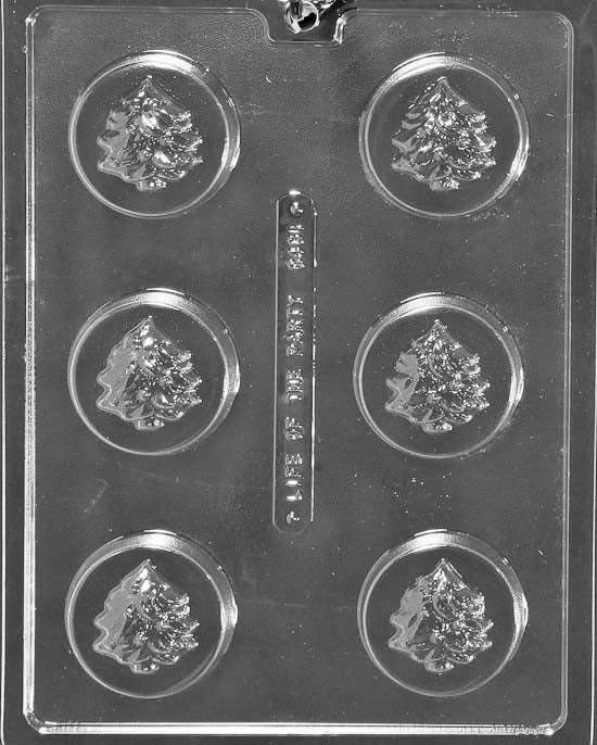 Christmas Tree Chocolate Covered Oreo Cookie Mold – 6 Cavity