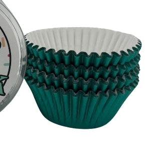 Dark Green Foil Cupcake Wrappers 100 Count