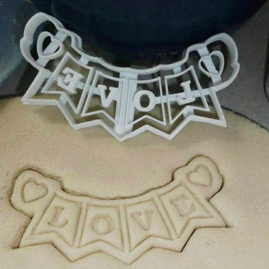 Love Banner – Valentine’s Day Cookie & Fondant Cutter