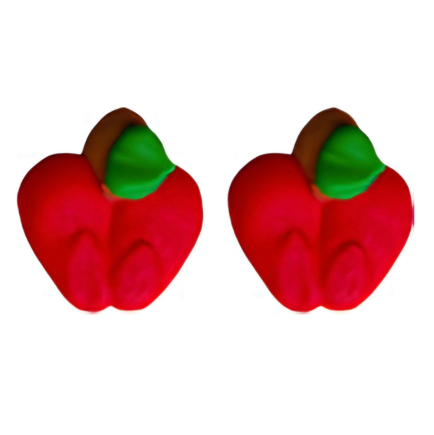 Apple Mini Edible Decorations Cupcake Toppers for Teacher Appreciation & Back to School (10 Count)