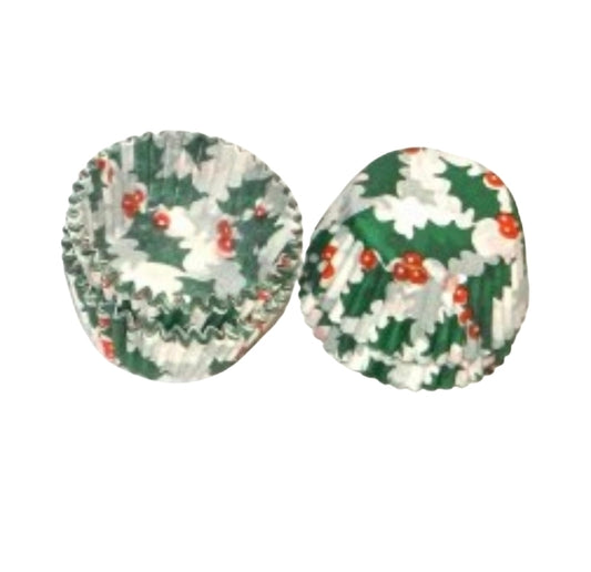 Candy Cups No. 6 Holly  80 pkg