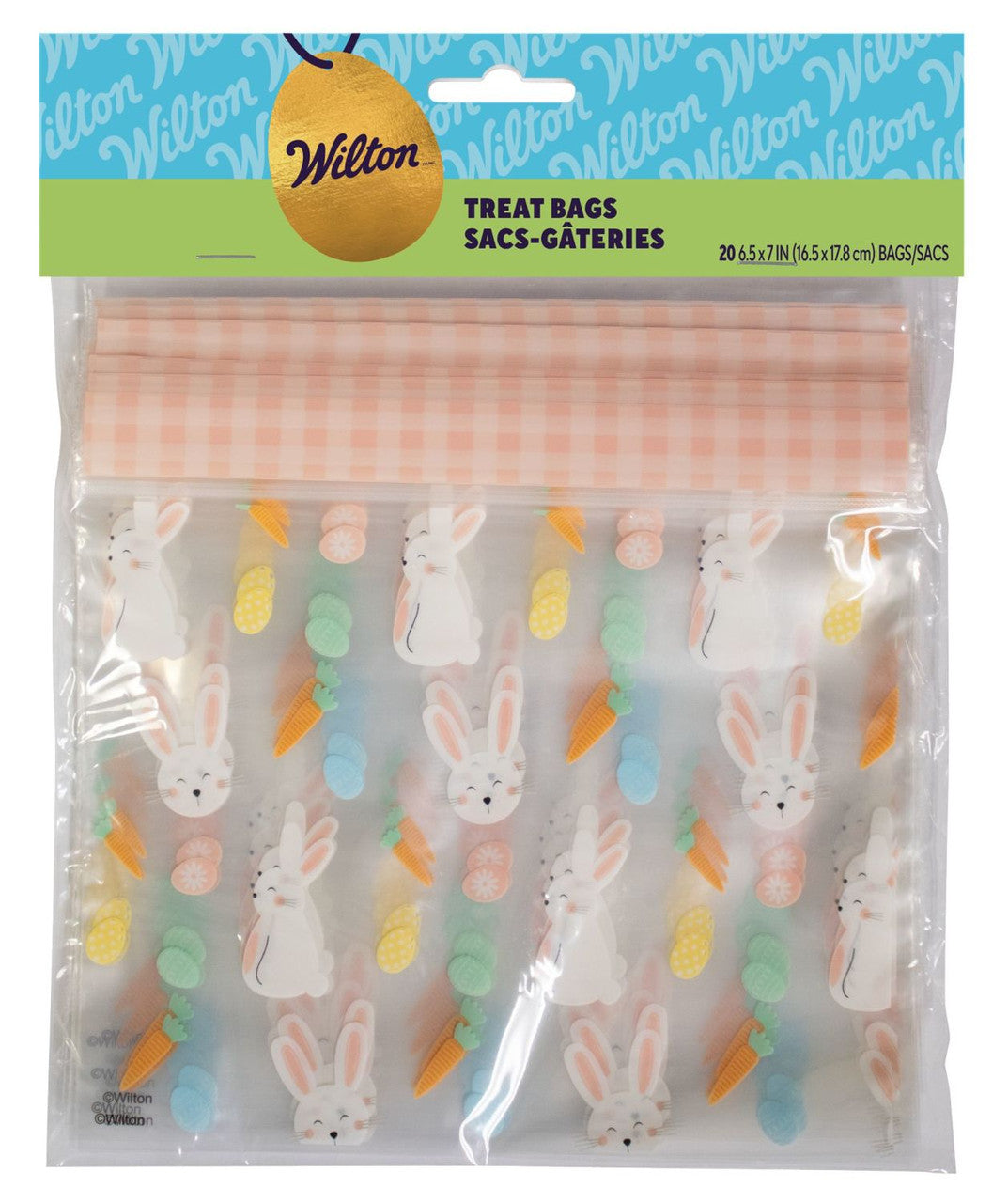 Easter Bunny And Carrots Treat Bags 20 Count