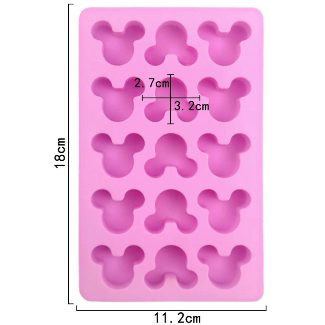 Mickey Ears Silicone Mold 15 Cavity
