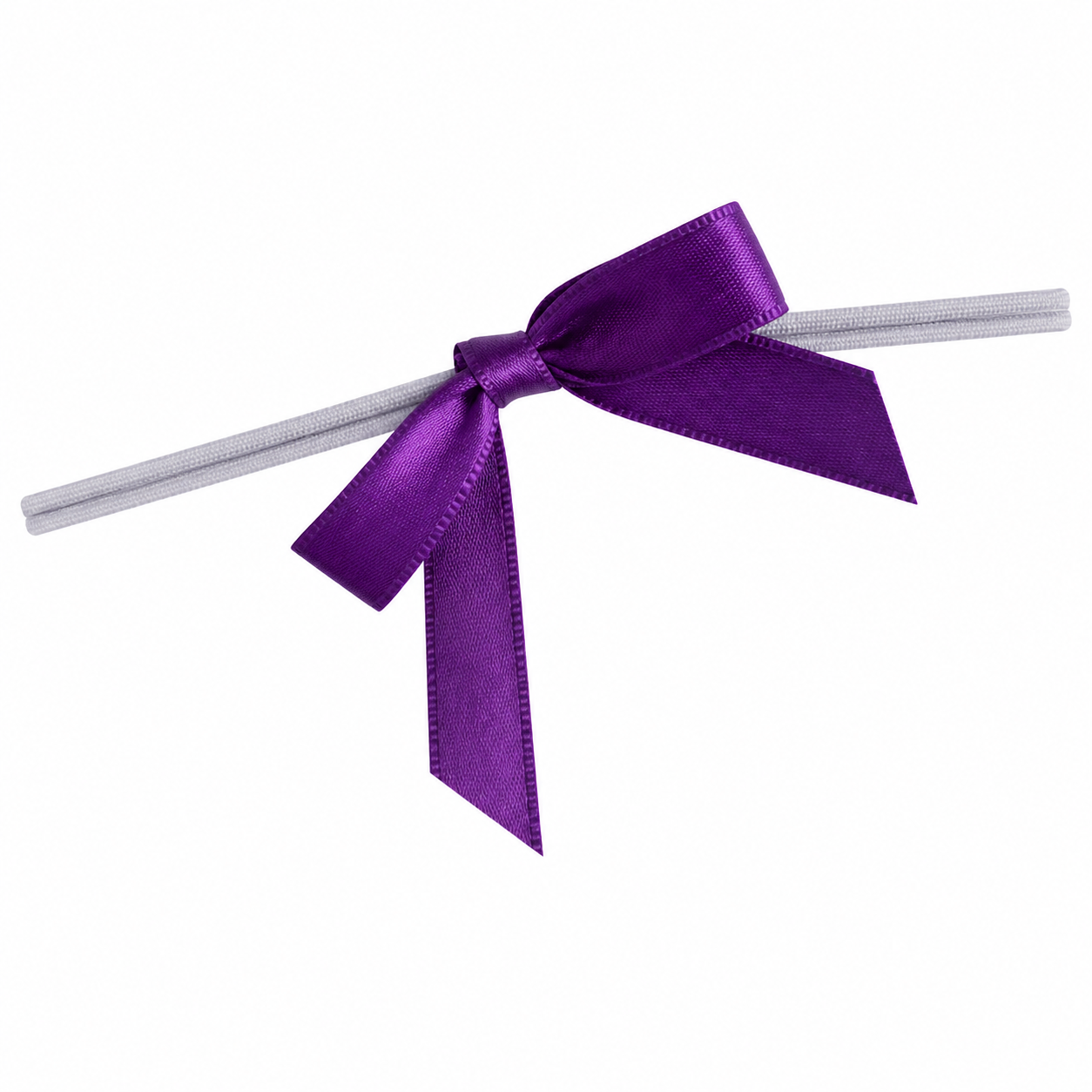 Purple Bow Twist Ties