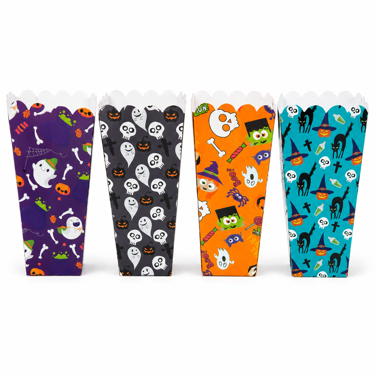Halloween Spooky Night Popcorn Boxes 4 Count
