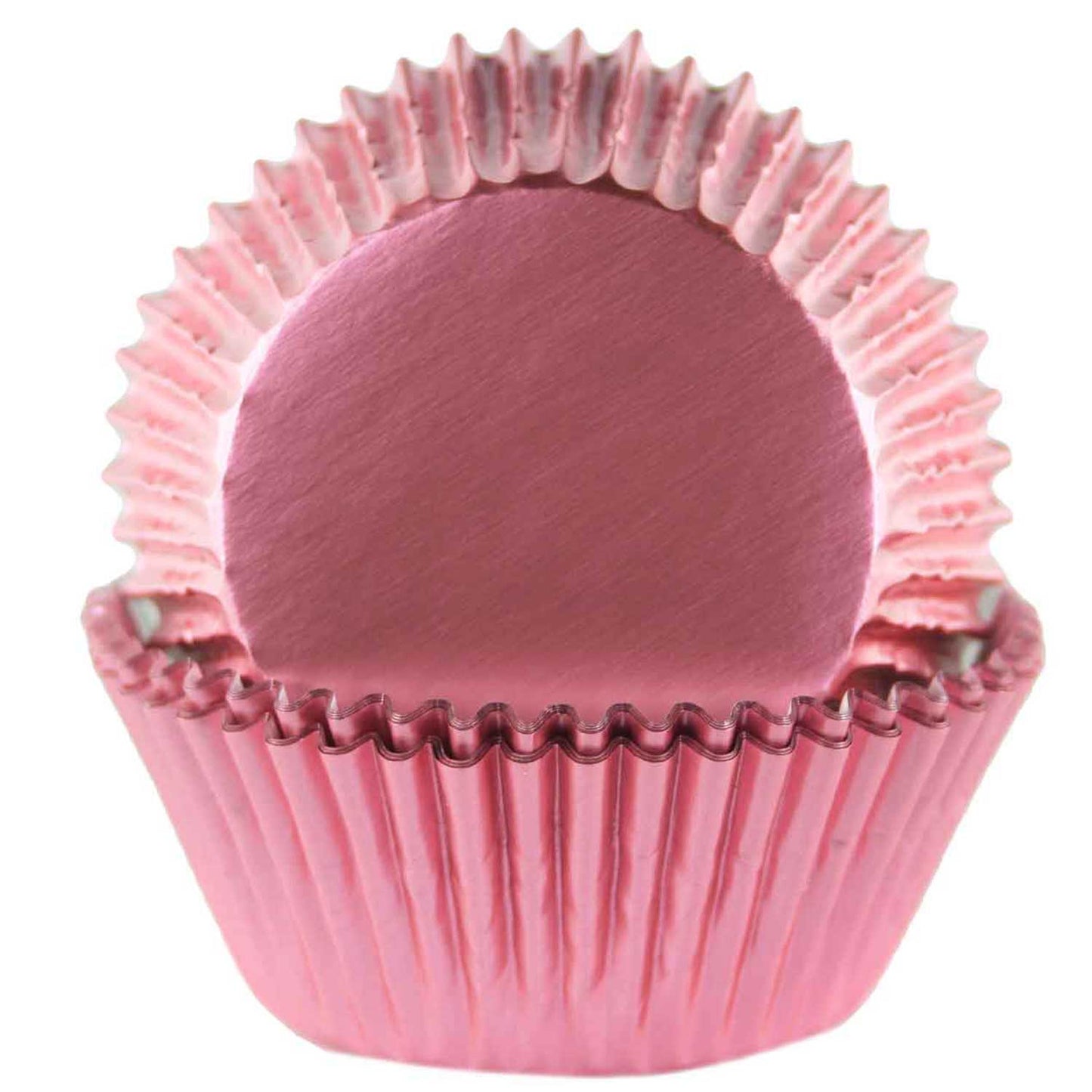 Light Pink Foil Cupcake Wrappers 100 Count