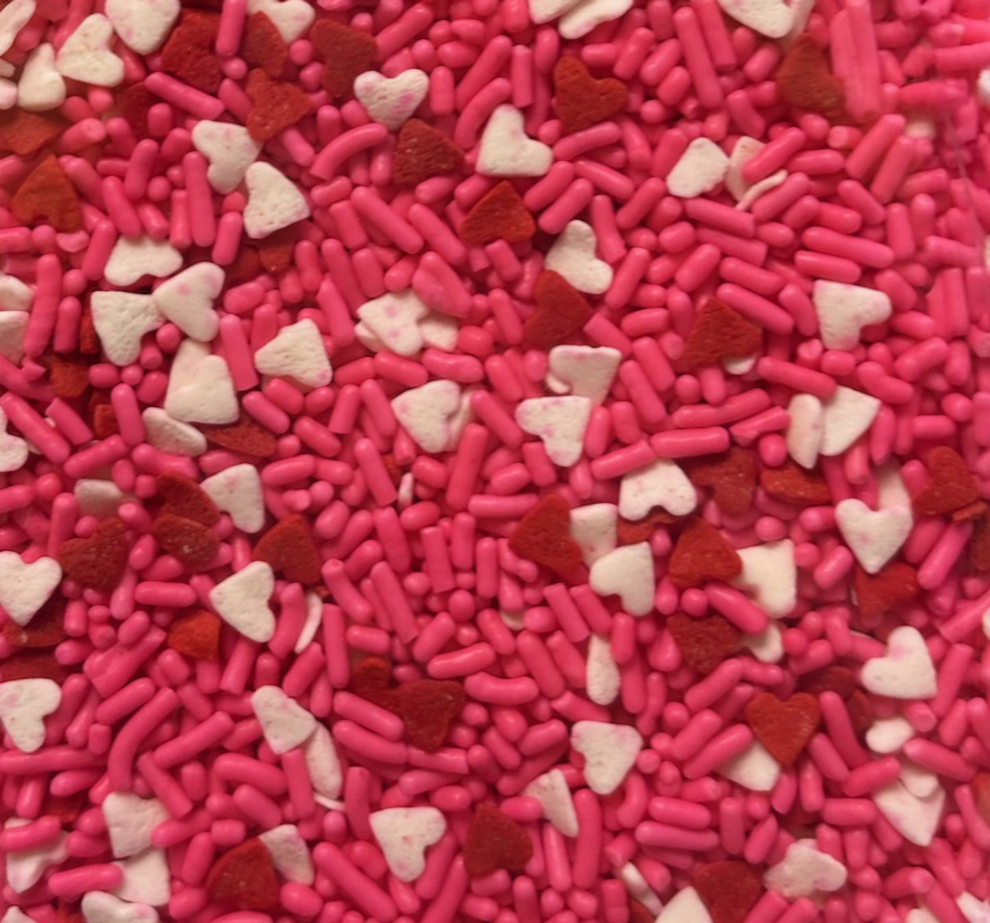 Valentine Heart Sprinkle Mix – Pink Jimmies & Red White Hearts