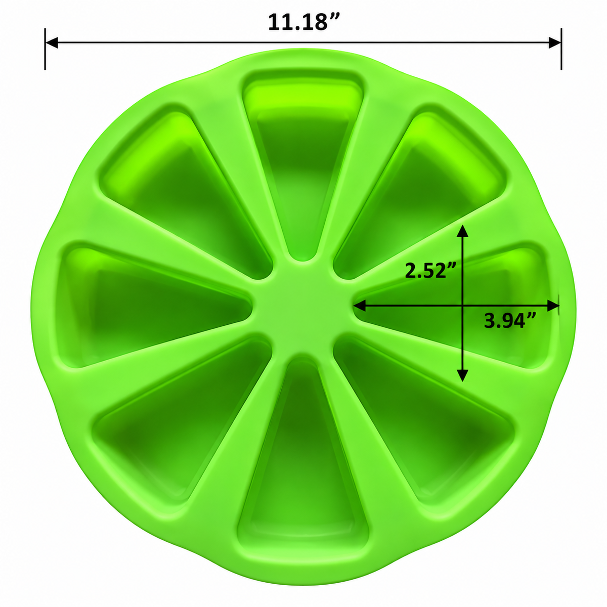 Cake Slice Silicone Baking Mold – 8 Cavity