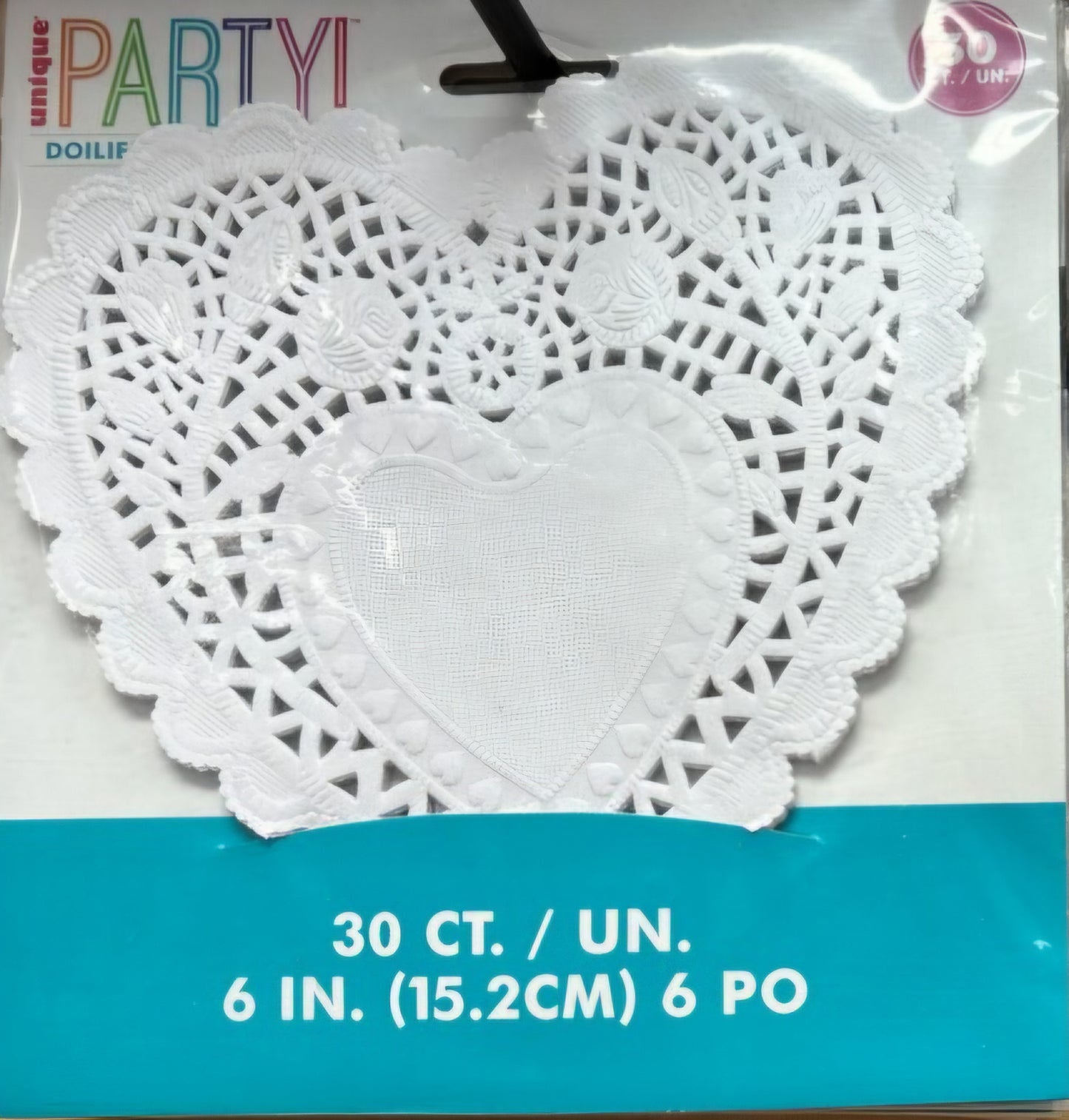 White Heart Doilies 30ct