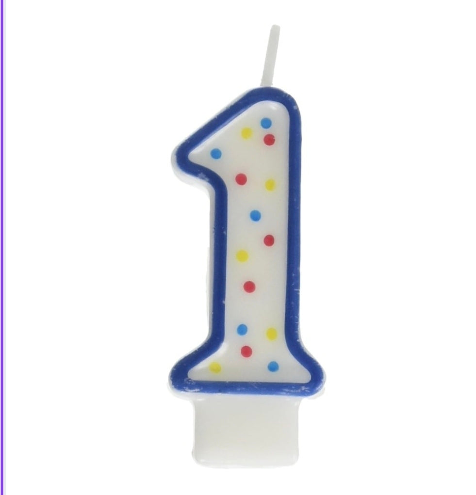 3in Birthday Candle Number 1