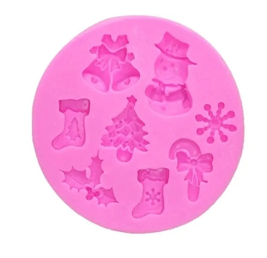 Christmas Mold Silicone 8 Cavity