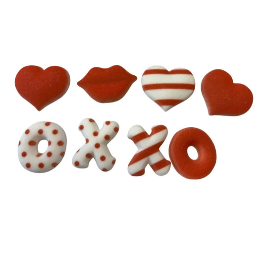 Edible Decorations Valentines Love Letters 8 Count