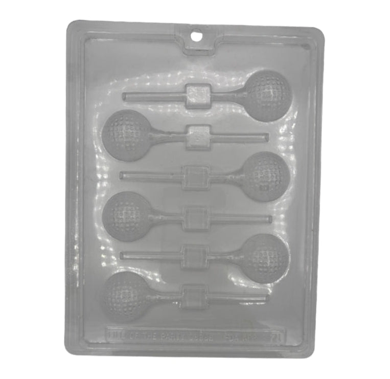Golf Ball Lollipop Chocolate Mold