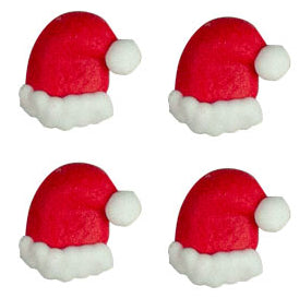 Edible Decorations Mini Santa Hats 12 Count