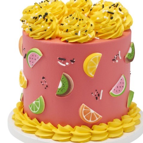Tutti Frutti Cake Toppers – Edible Fruit Slice Decorations for Cupcakes