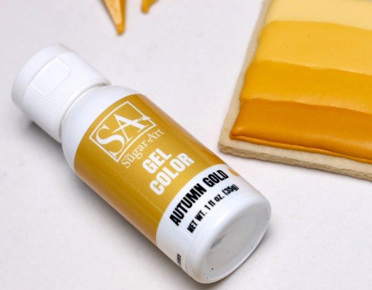 Sugar Art Gel Food Color Autumn Gold 1oz