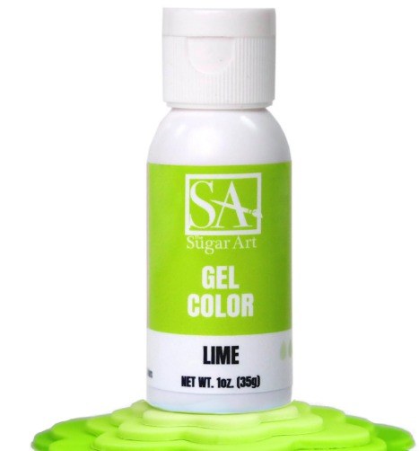 Sugar Art Gel Food Color Lime 1oz
