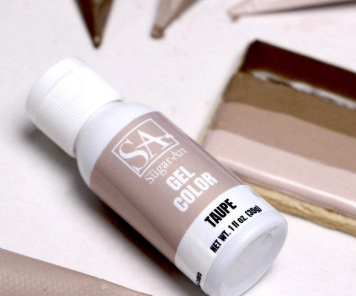 Sugar Art Gel Food Color Taupe 1oz