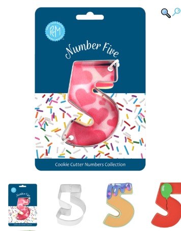 Number 5 Cookie Cutter