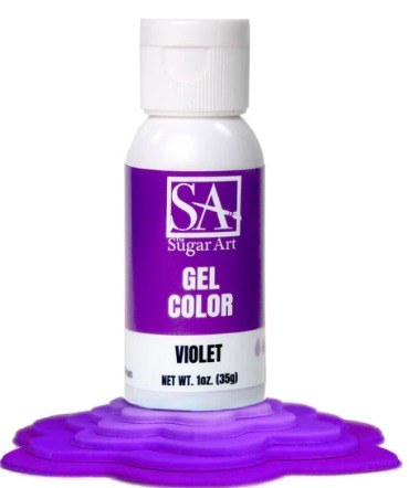 Sugar Art Gel Food Color Violet 1oz