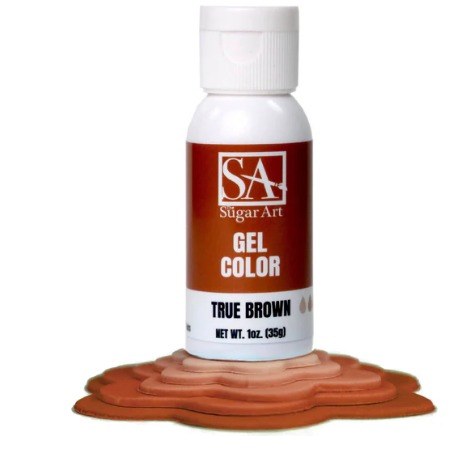 Sugar Art Gel Food Color True Brown 1oz