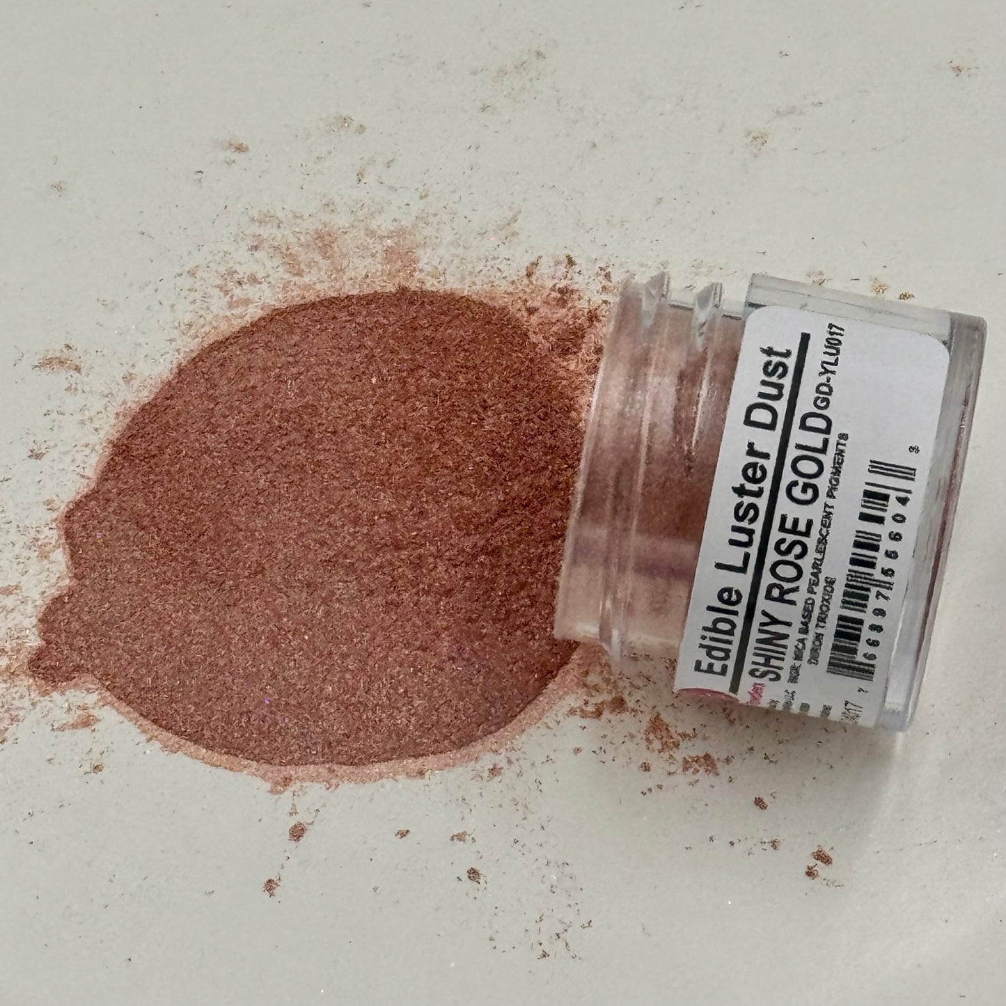 Edible Luster Dust Shiny Rose Gold .25 Oz