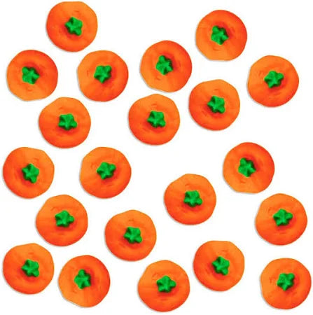 Edible Decorations Pumpkin Icing Charms 1/2in 20-Count