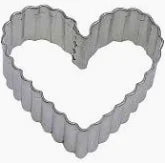 Rouched Heart Cookie Cutter