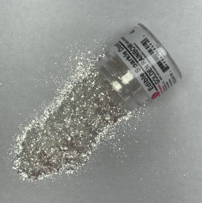Edible Sparkle Glitter Golden Rainbow .25 Oz