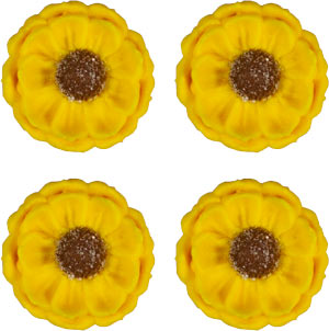 Edible  Decorations Small Sunflowers 5 Count