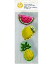 Cookie Cutter Set Lemon Melon Pineapple