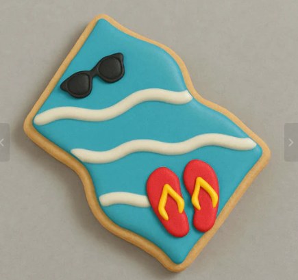 American Tradition Cookie Cutters 4 Beach Towel Cookie Cutter