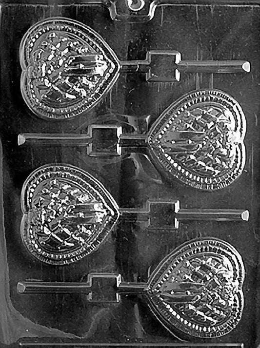 Life of the Party Lattice Heart With Bow Lolly