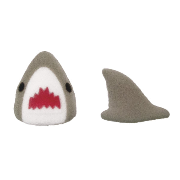 Shark Edible Decorations – Cupcake Toppers for Shark Week & Ocean Theme (6 Count)