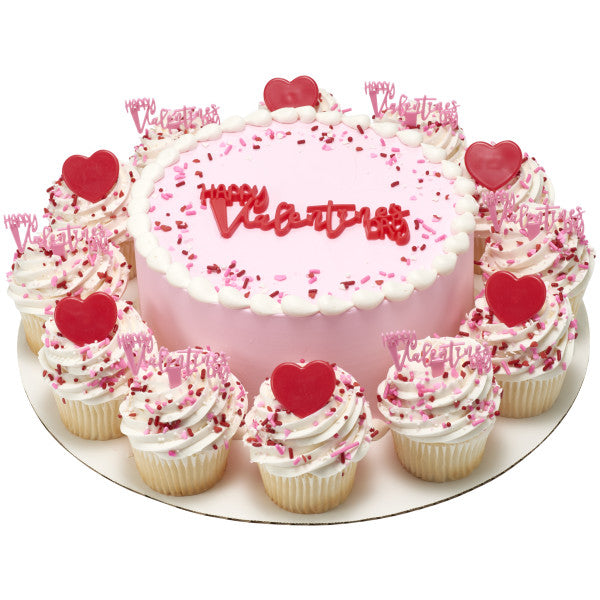 Happy Valentine's Day Cupcake Picks Toppers 12 Count