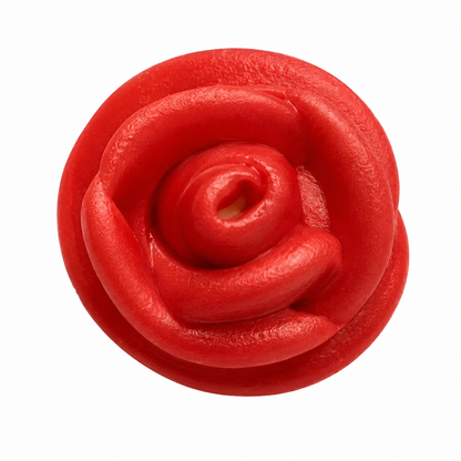 Red Royal Icing Roses – 1" Edible Cake & Cupcake Decorations, 6 Count