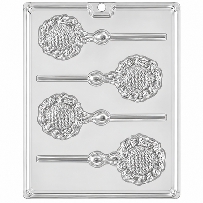 Baby Rattle Chocolate Lollipop Mold – Baby Shower Candy Mold