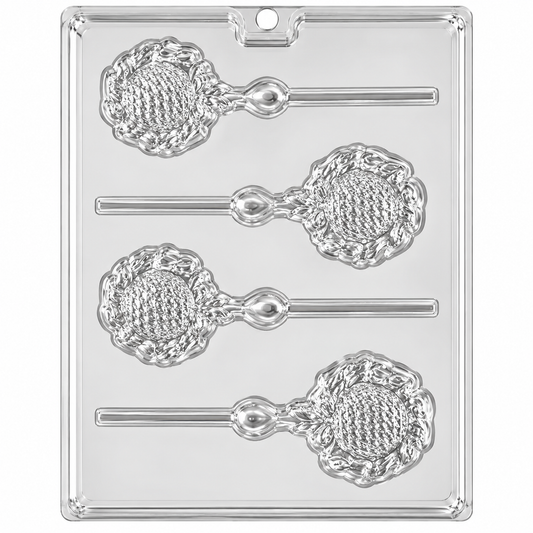 Baby Rattle Chocolate Lollipop Mold – Baby Shower Candy Mold