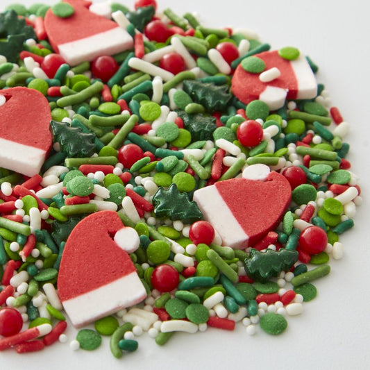 Wilton Santa Hat Sprinkle Mix 3.9 Oz